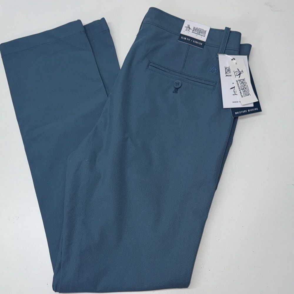 🔥Original Penguin Men's Teal Chinos Sz 30”x30” New